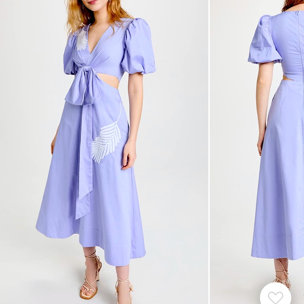 Gorgeous AMUR Gio Cut Out Dress Size 4 in Cornflower Blue